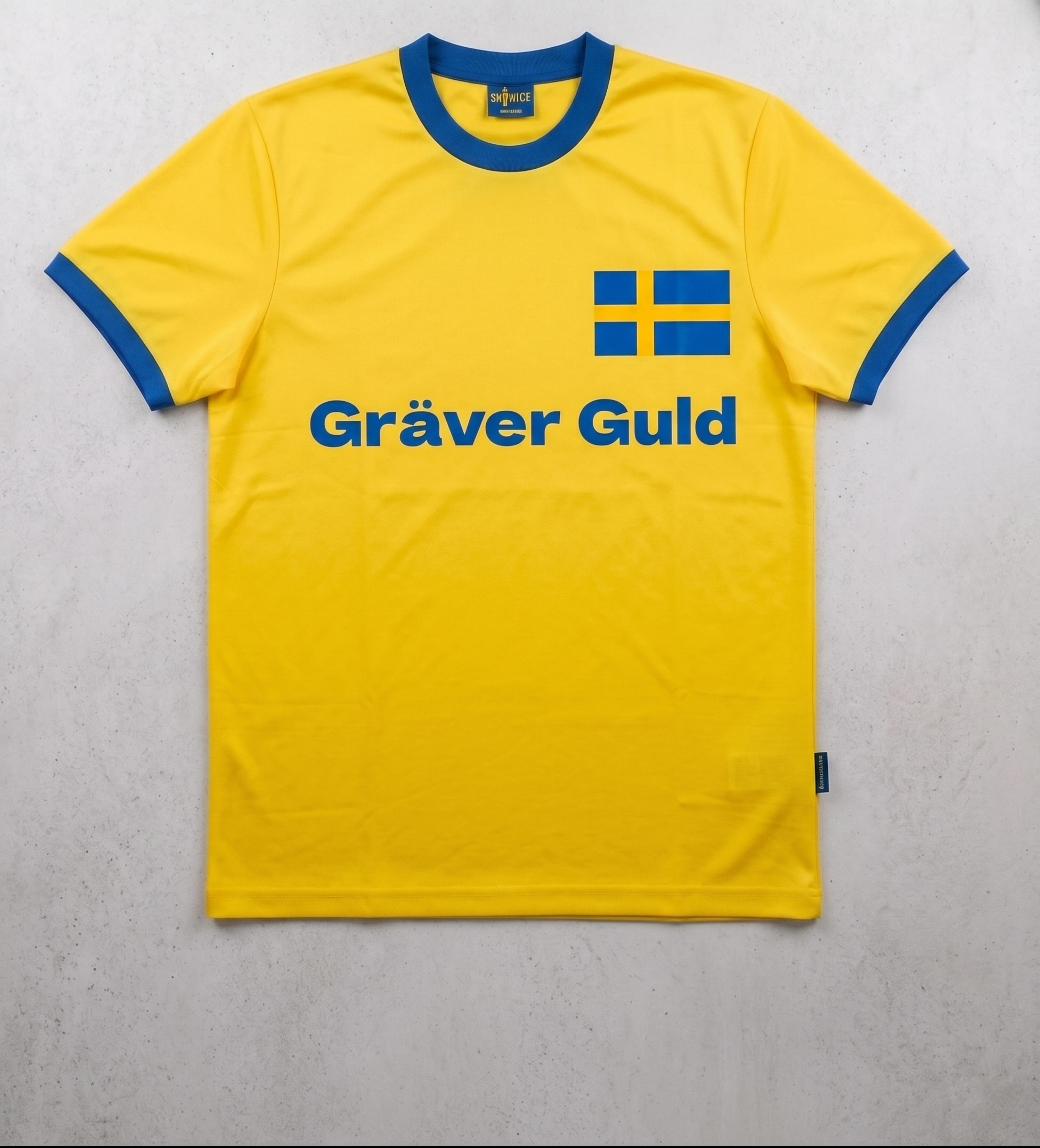 Gräver Guld – gul Sverigetröja